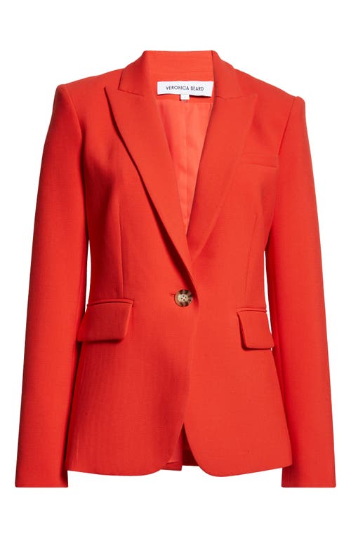Veronica Beard Cutaway Dickey Jacket in Flame at Nordstrom, Size 0