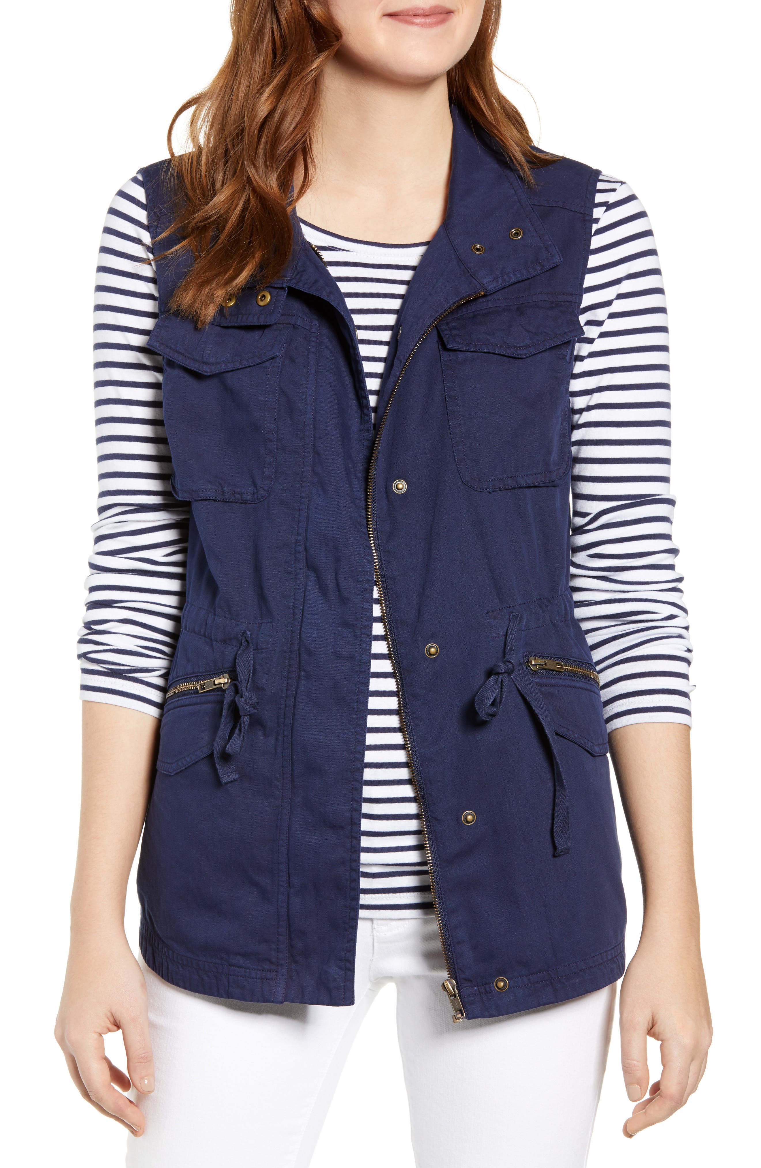 Caslon® Utility Vest (Regular & Petite) Nordstrom