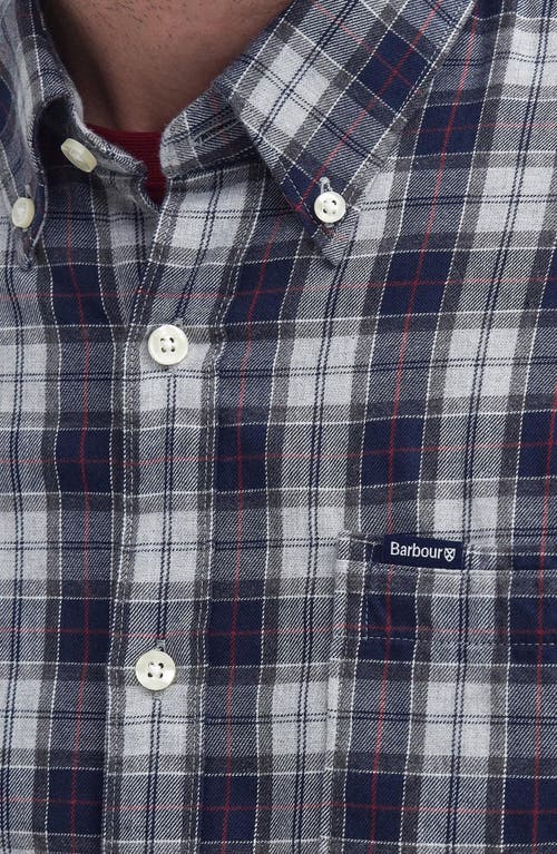 Shop Barbour Lanark Button-down Shirt In Blue Granite