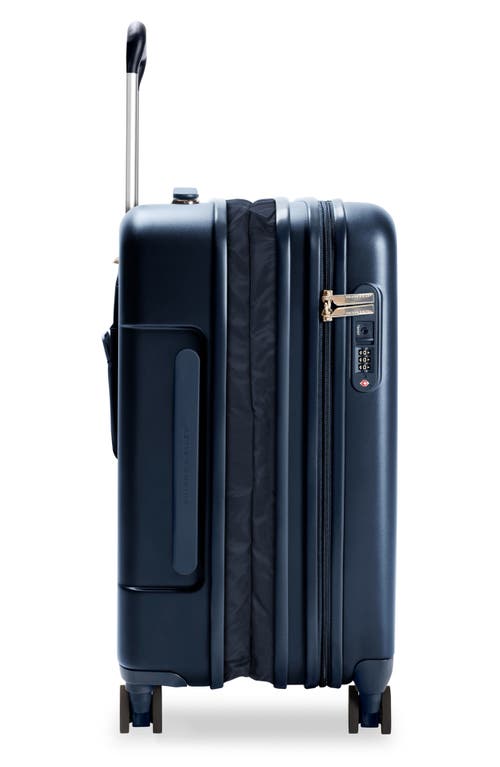 Shop Briggs & Riley Sympatico 22-inch Essential Spinner Expandable Carry-on Bag In Navy