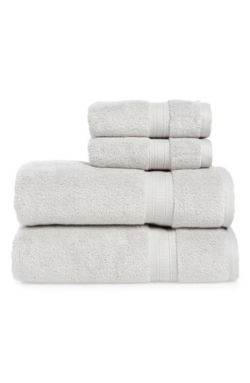 Nordstrom Rack 4-piece Zero Twist Bath Towel Set In Gray