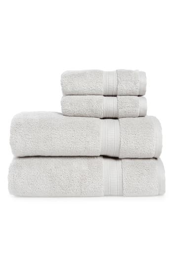 Nordstrom Rack 4-piece Zero Twist Bath Towel Set In Grey Vapor