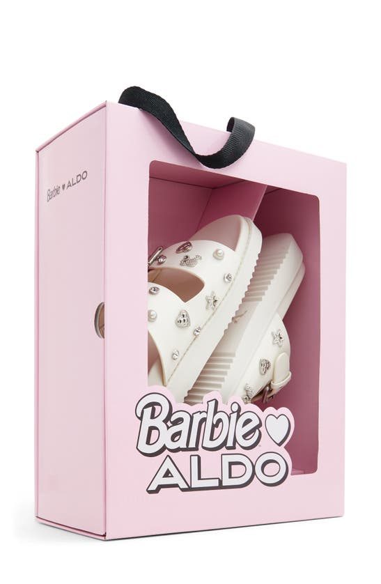 Shop Aldo X Barbie Dream Sandal In Smooth White