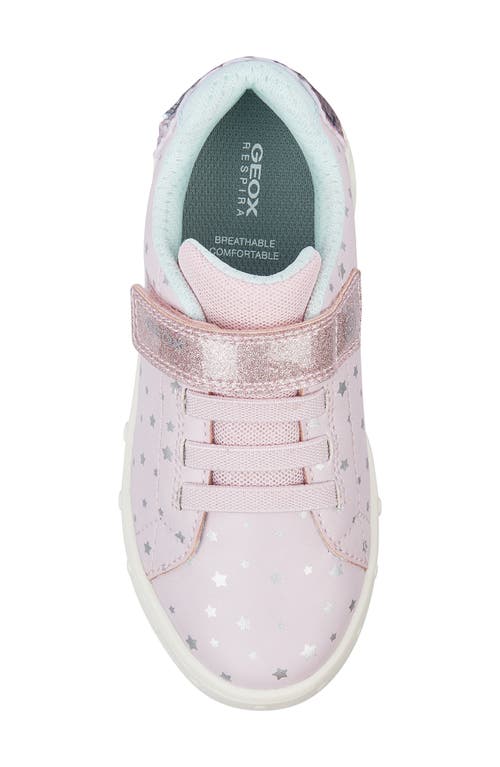 Shop Geox Kids' Skylin Light Up Sneaker In Pink/aqua