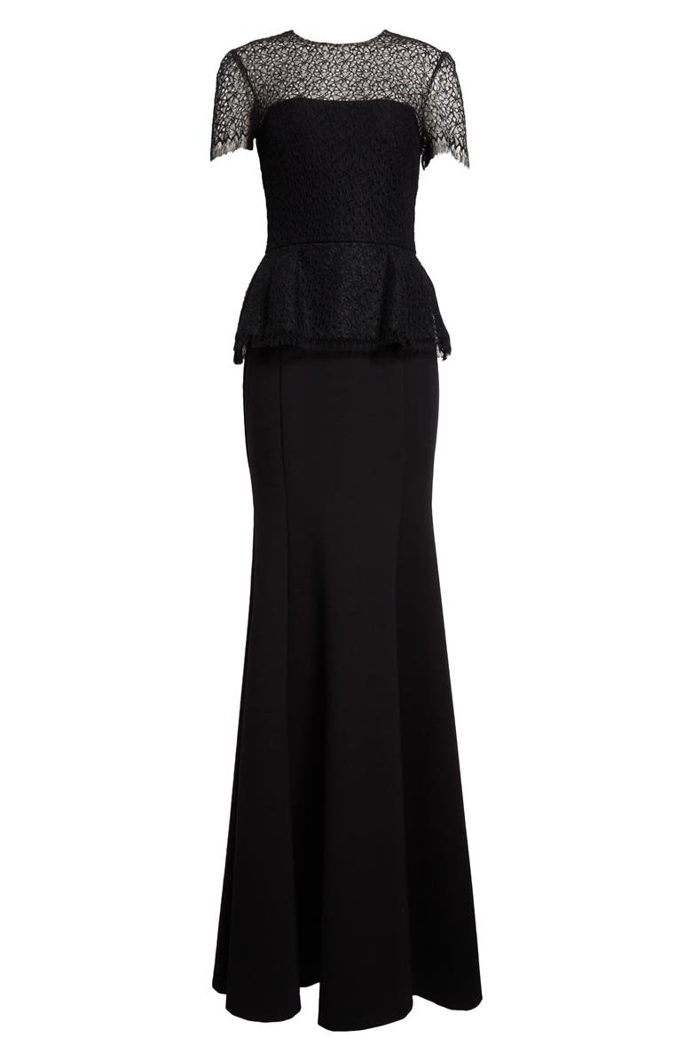 Jason Wu Collection Mixed Media Embroidered Lace Peplum Gown | Nordstrom