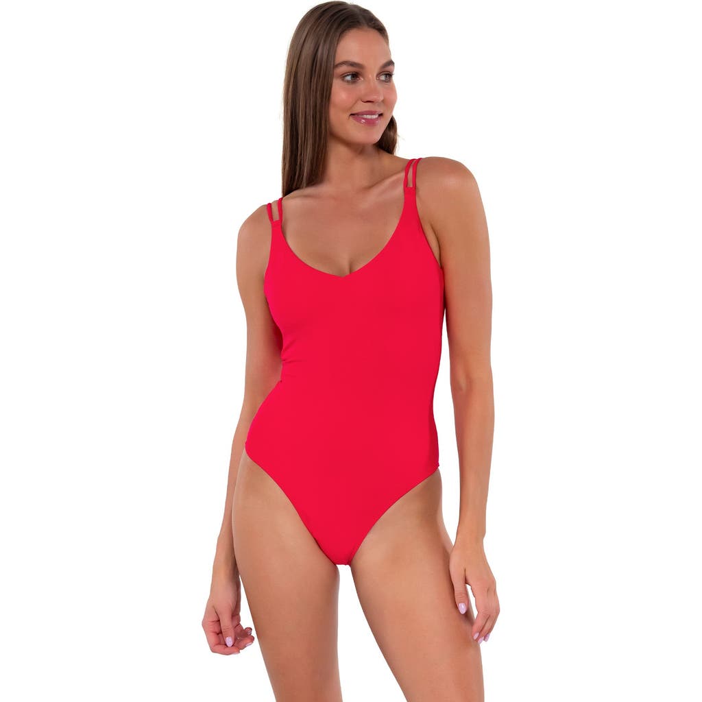 Sunsets Veronica One Piece In Geranium