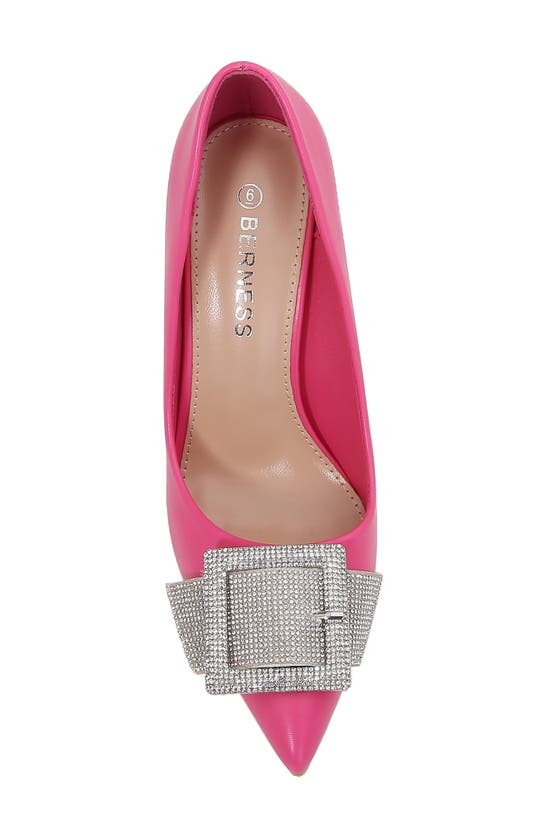 Shop Berness Emery Rhinestone Pump In Hot Pink