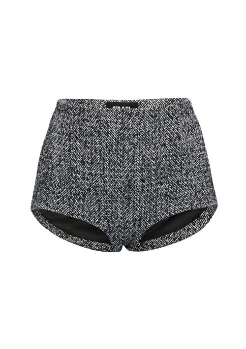 Shop Ser.o.ya Ellery Wool Hot Short In Charcoal/grey