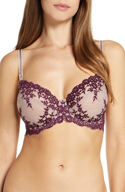 Wacoal Lace Underwire Bra In Sphinx/ Pickled Beet