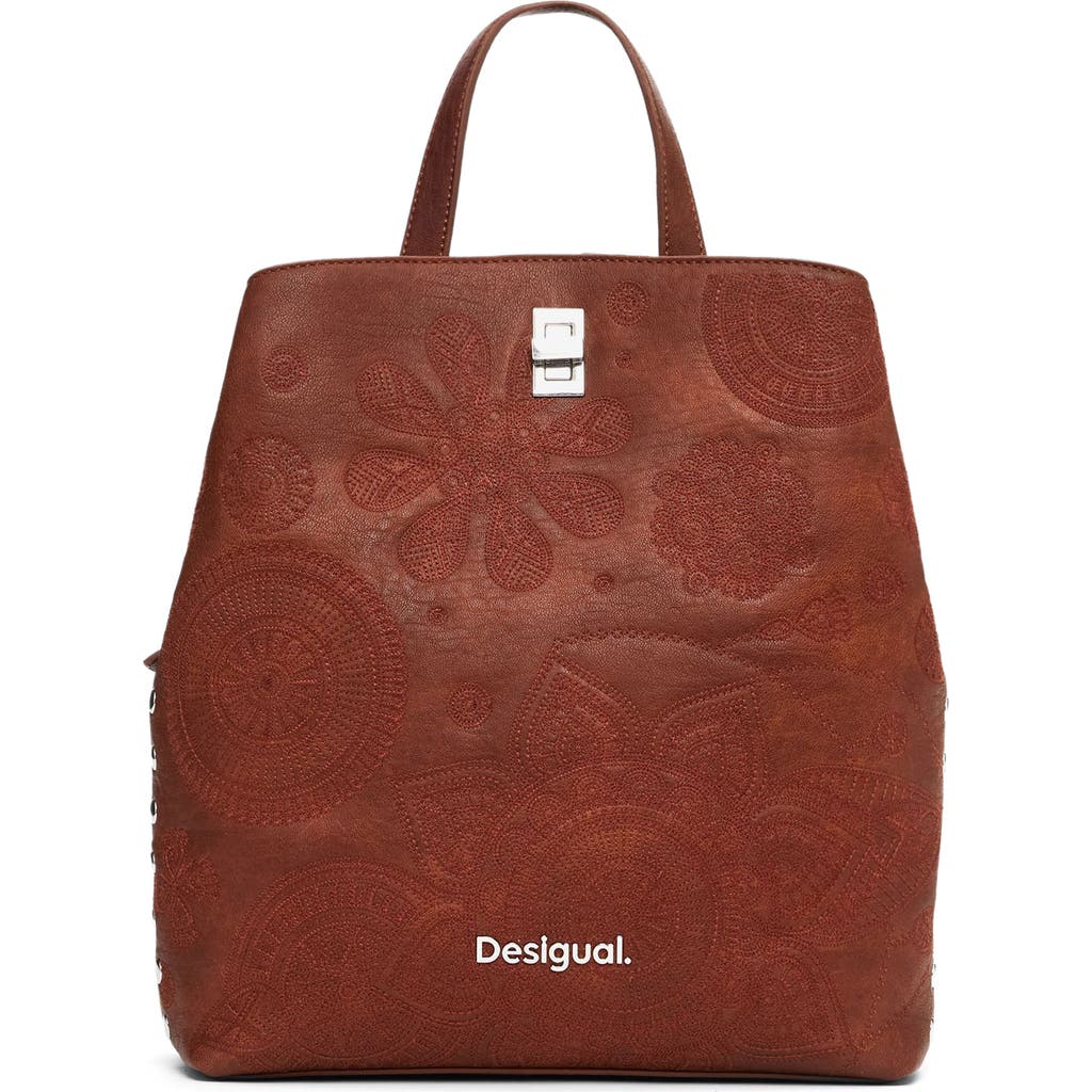 Desigual Dejavu Faux Leather Backpack In Brown