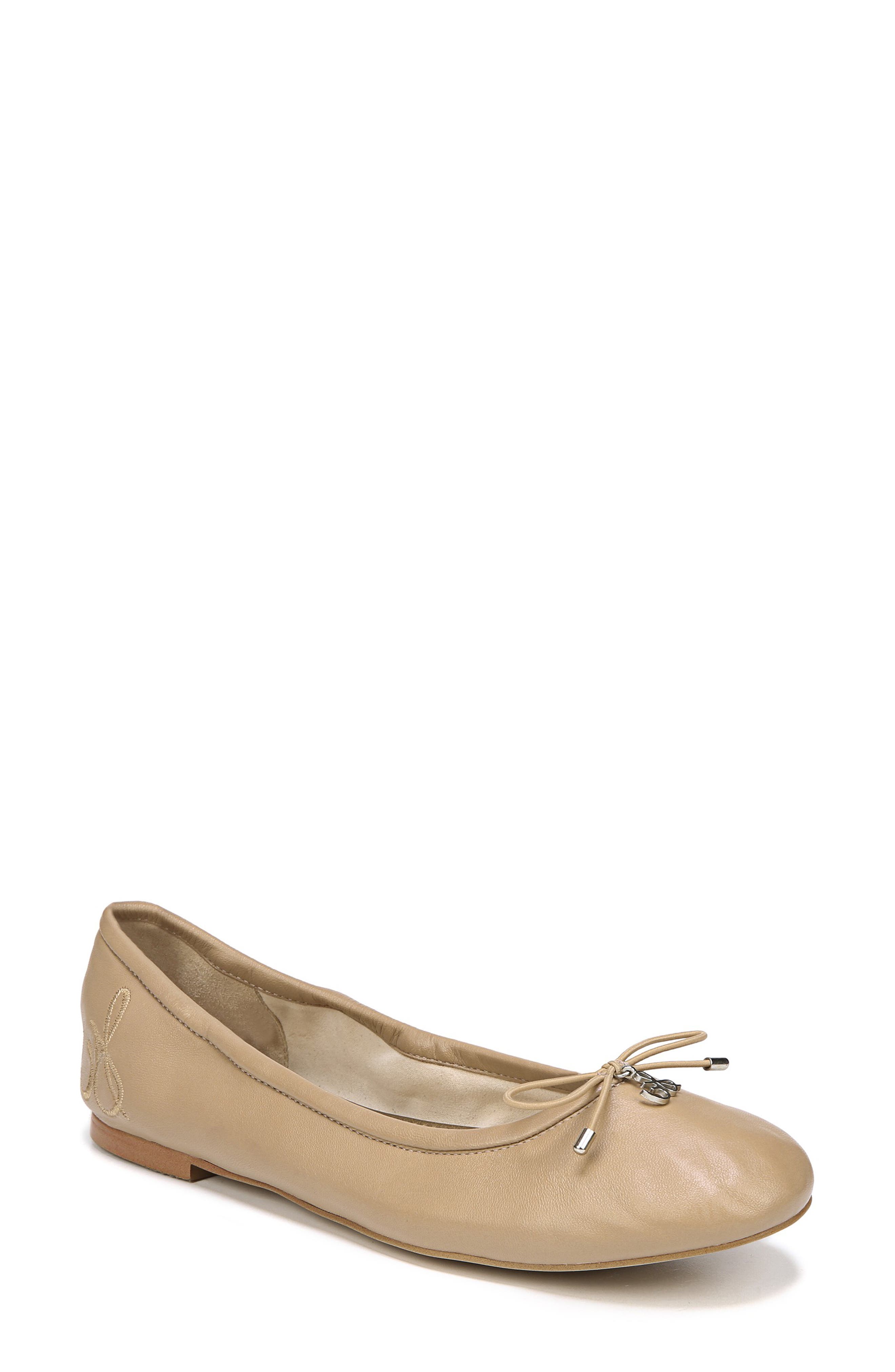 beige ballet shoes