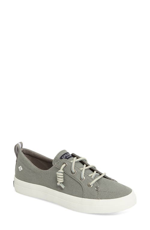 Crest Vibe Slip-On Sneaker in Grey Canvas