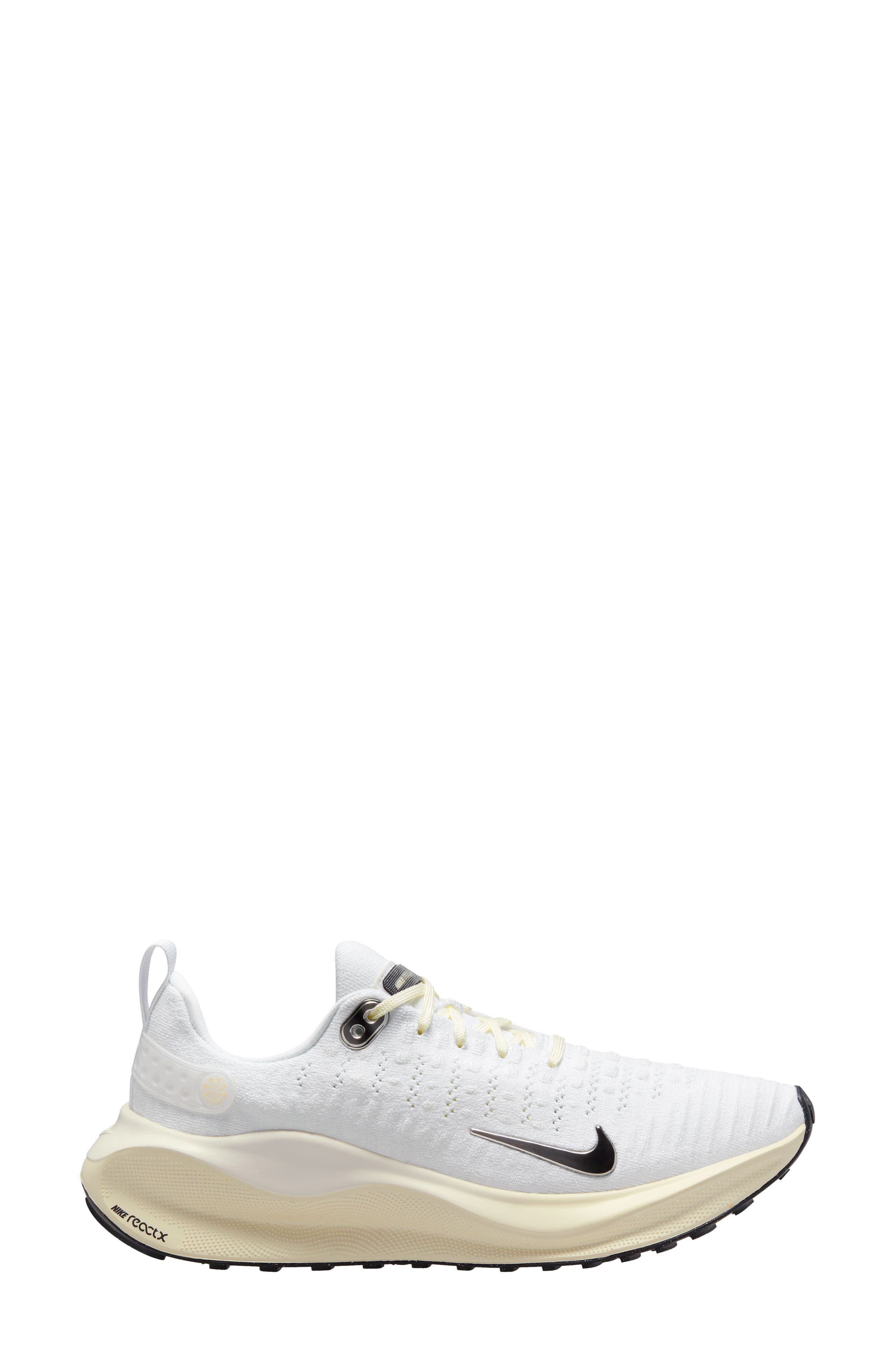 Nike Womens  React Infinity Run Flyknit 4 In White/chrome/sail
