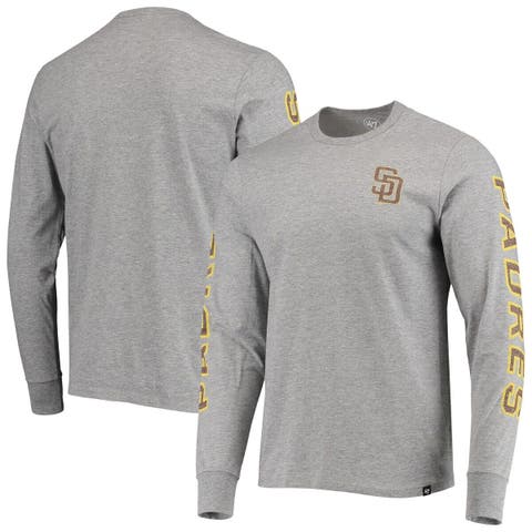 Men's '47 Brown San Diego Padres Irving Long Sleeve T-Shirt