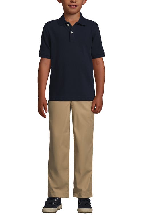 Shop Lands' End School Uniform Kids Short Sleeve Mesh Polo Shirt In Classic Navy