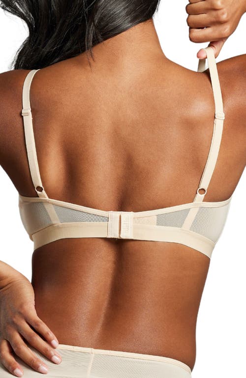 Siella Power Mesh Triangle Bra In Sand