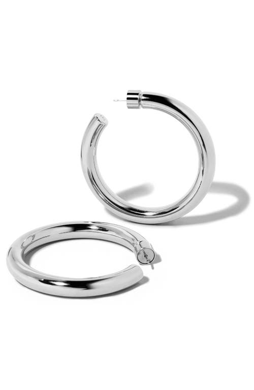 Jennifer Fisher Samira Baby Hoop Earrings In Silver