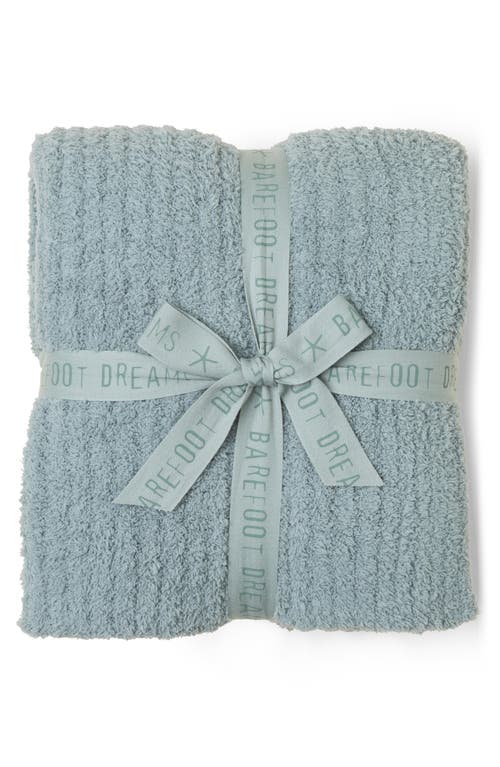 barefoot dreams CozyChic Rib Throw Blanket in Meadow Green at Nordstrom