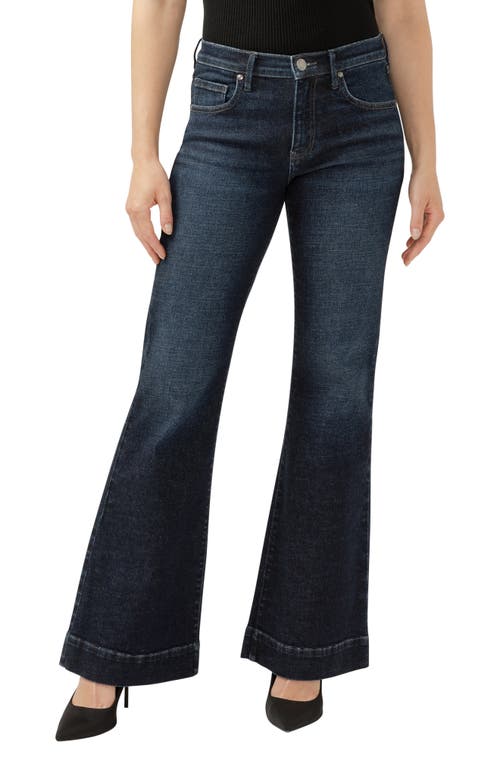 Shop Jag Kait Mid Rise Flare Jeans In Opera Blue