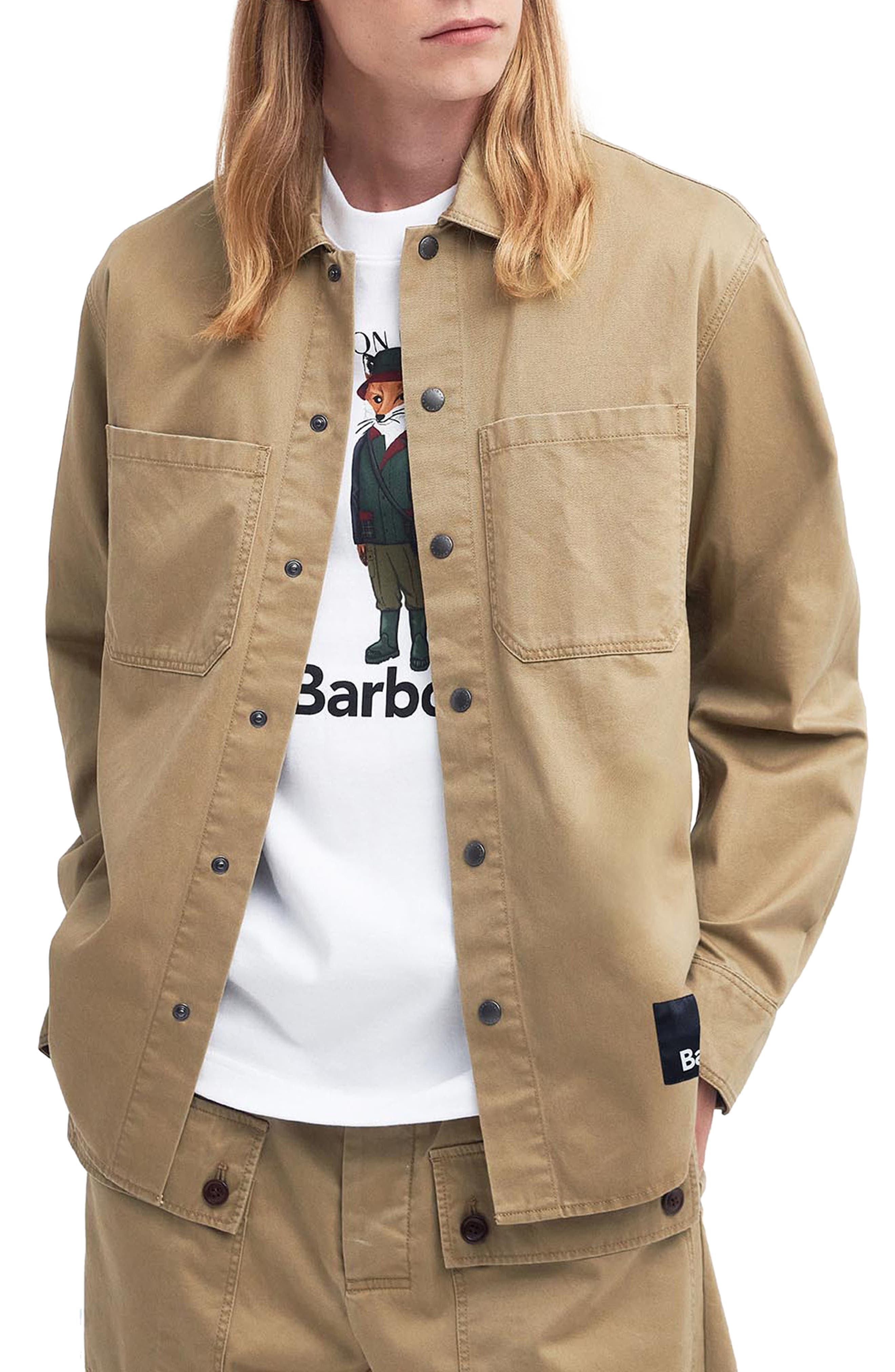 Barbour x Maison Kitsuné Cotton Twill Overshirt in Trench | Smart