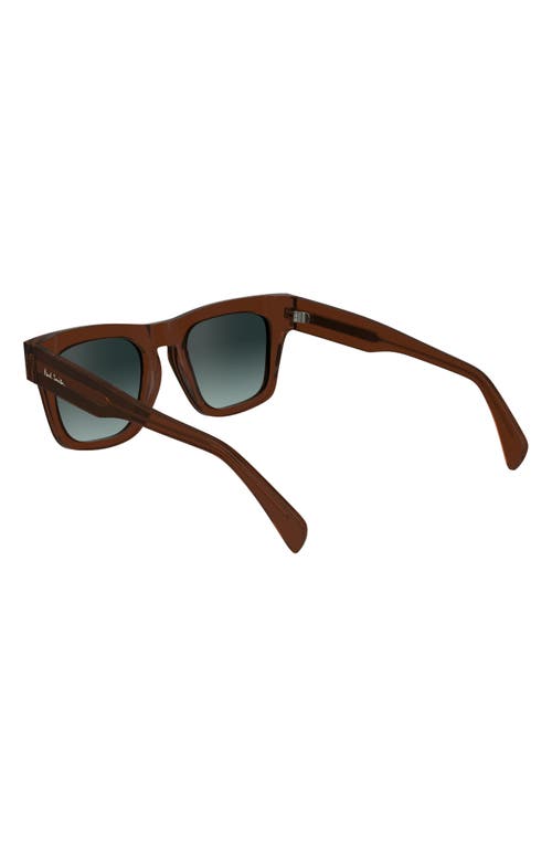 Shop Paul Smith Kramer 51mm Rectangular Sunglasses In Brown