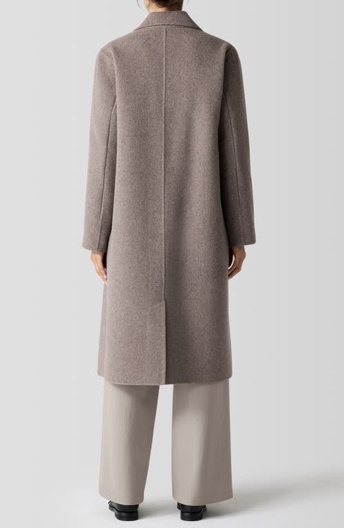 Shop Eileen Fisher Wool Blazer Coat In Taupe