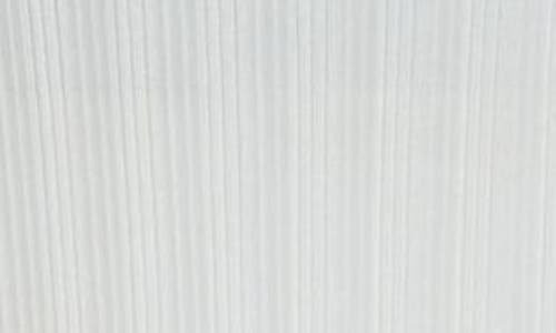 Issey Miyake Pleats Please Pleated Long Sleeve Top In White