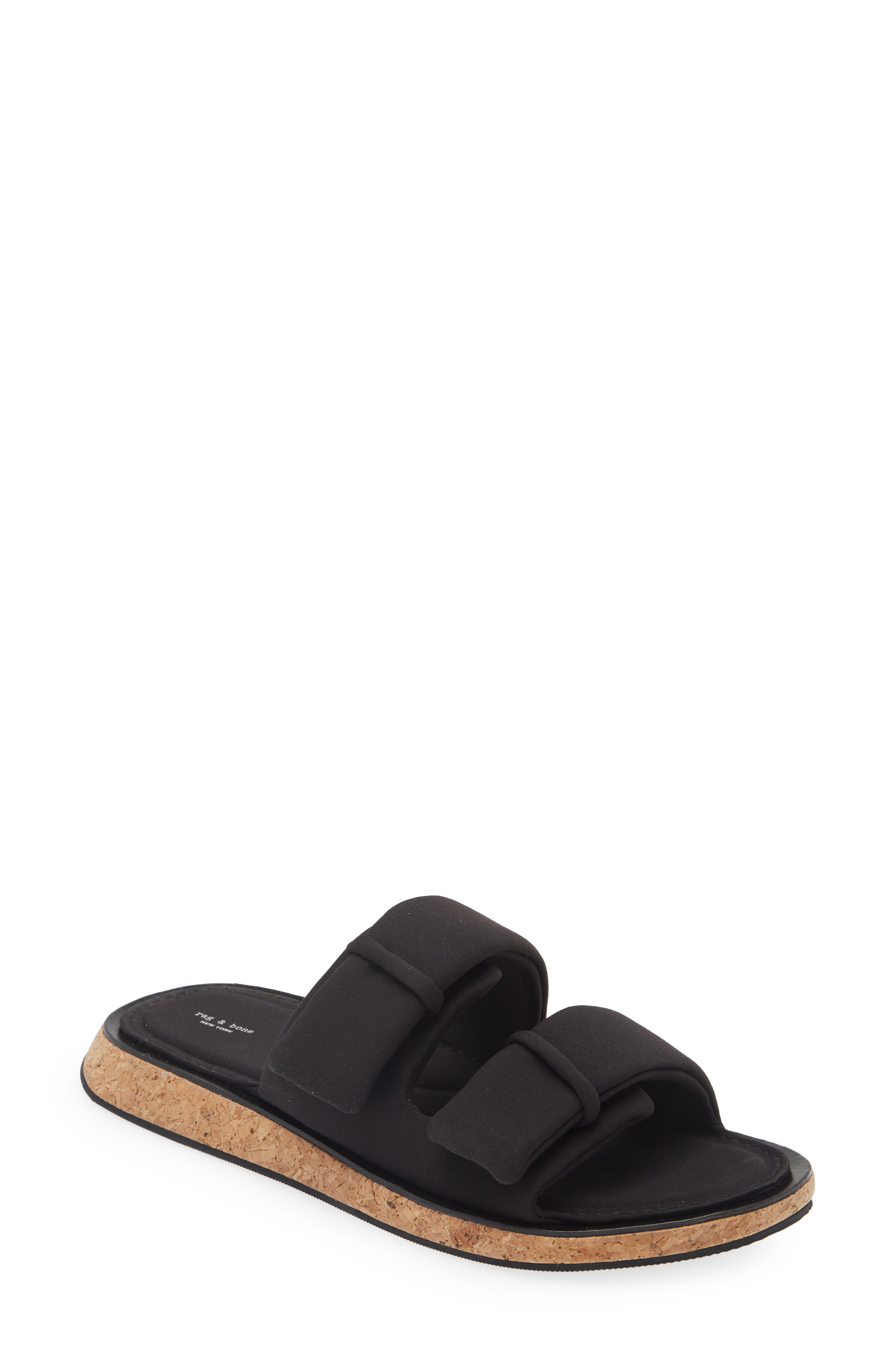 Pèpè motif print buckled sandals - Black