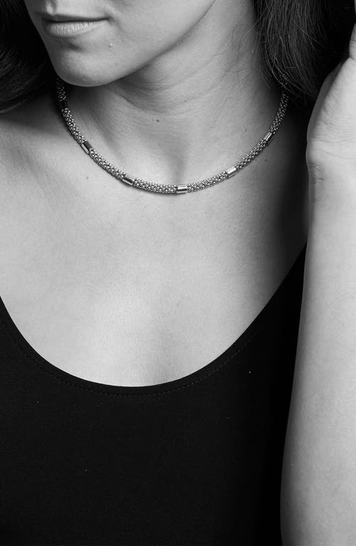 Lagos Cavier 18k Yellow Gold & Sterling Silver Necklace In Silver/gold