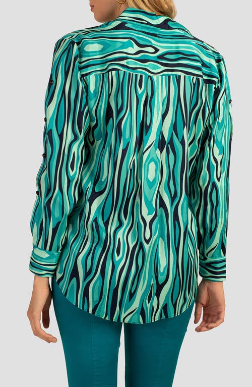 Trina Turk Arielle Button-up Shirt In Ceramic Multi