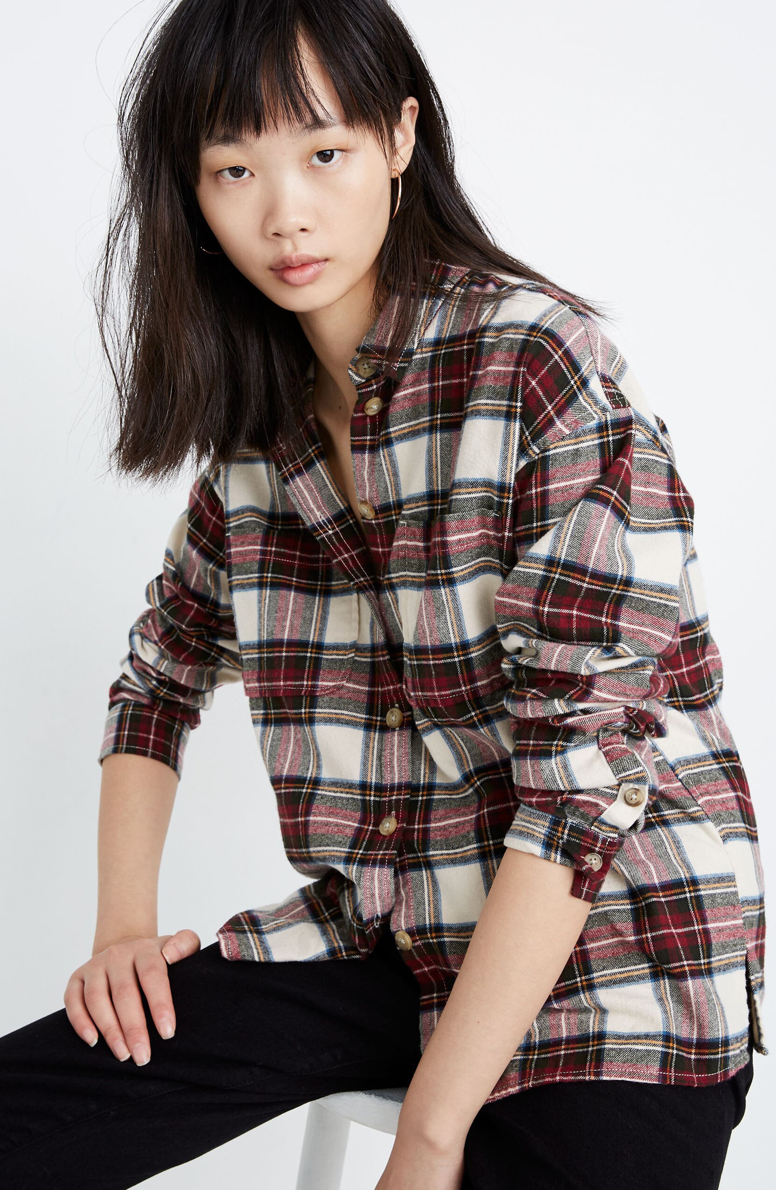 Madewell Tartan Plaid Flannel Shirt Jacket Nordstrom Rack