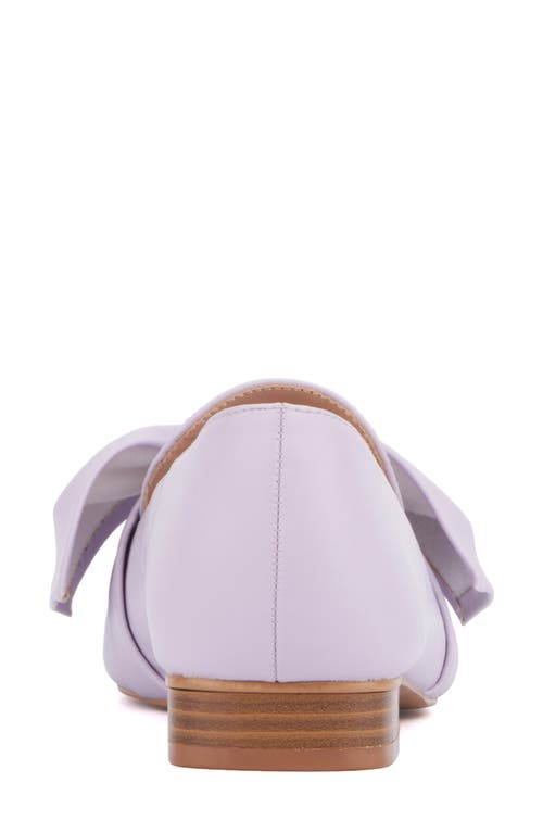 New York And Company Dominica Bow Loafer In Lilac