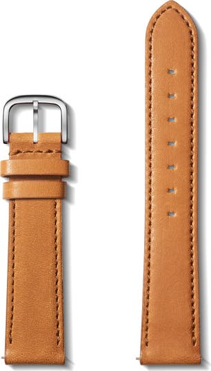 Shinola 18mm Bourbon Essex Leather Watch Strap Nordstrom