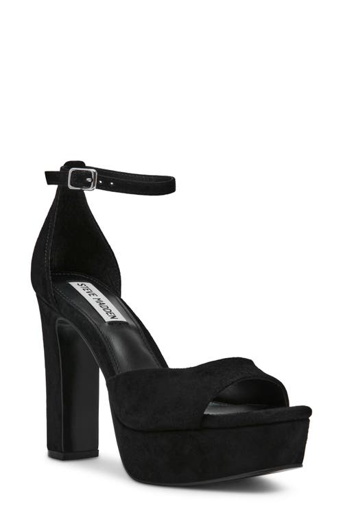 Steve Madden Sandals In Black Suede