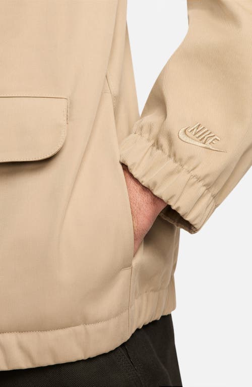 Shop Nike Sportswear Tech Pack Storm-fit Water & Wind Resistant Jacket In Khaki/star Blue/smoke Grey