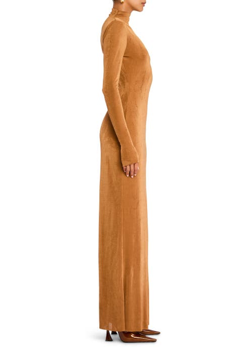 Shop Ser.o.ya Kim Maxi Dress In Camel