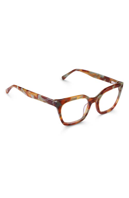 Shop Eyebobs Overlook 51mm Cat Eye Reading Glasses In Teal And Brown Marble