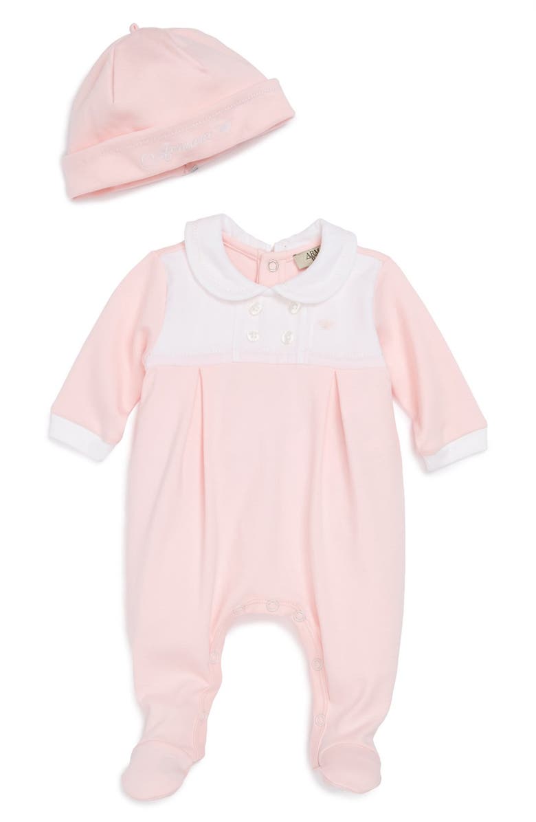 Armani Junior Cotton One Piece Hat Baby Girls Nordstrom