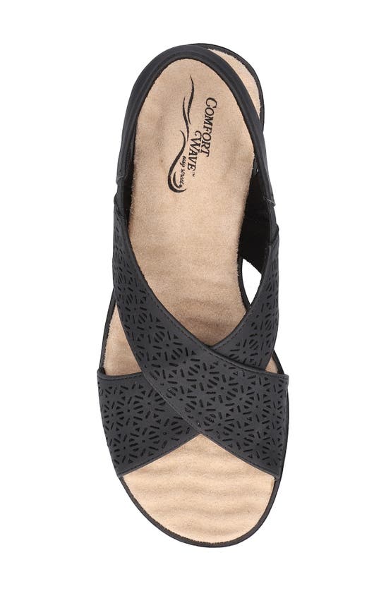 Shop Easy Street Claudia Slingback Sandal In Black