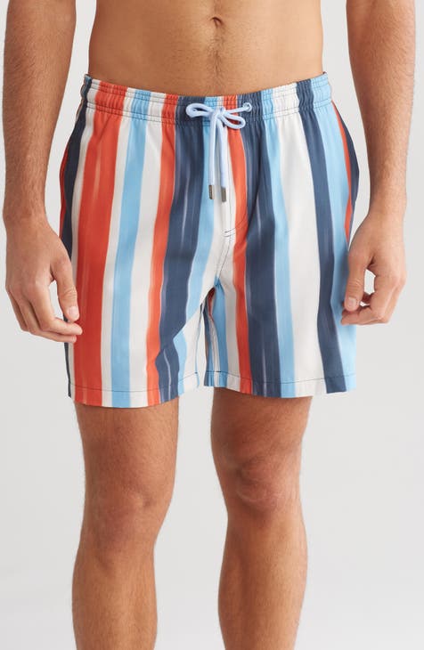 Stripe Swim Trunks