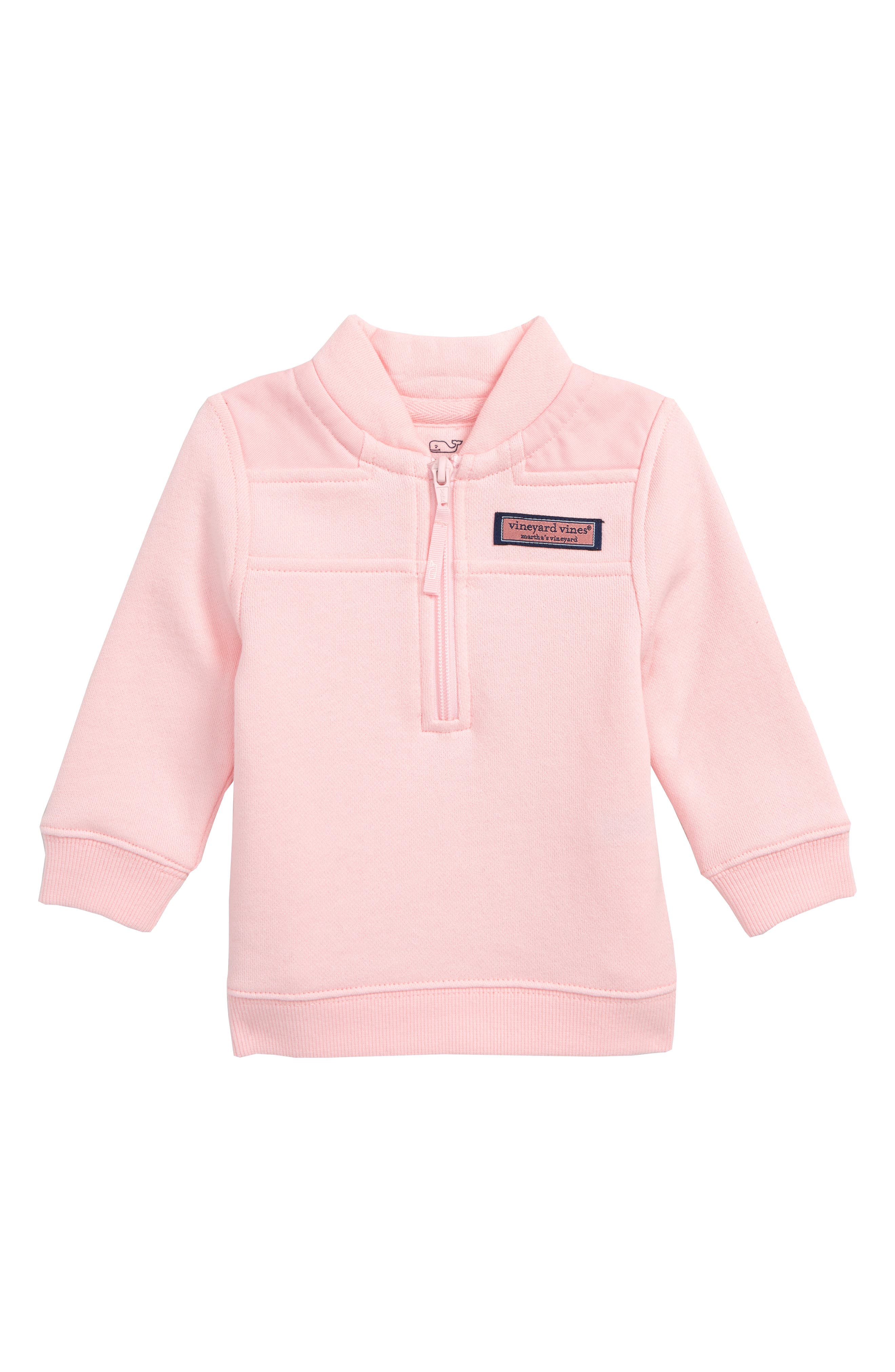 vineyard vines pink quarter zip