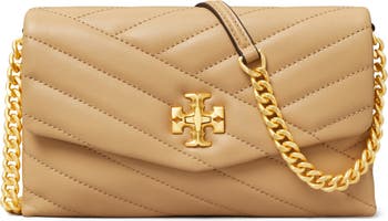 NEW NWT Tory Burch Kira Chevron Chain Wallet Quilted France