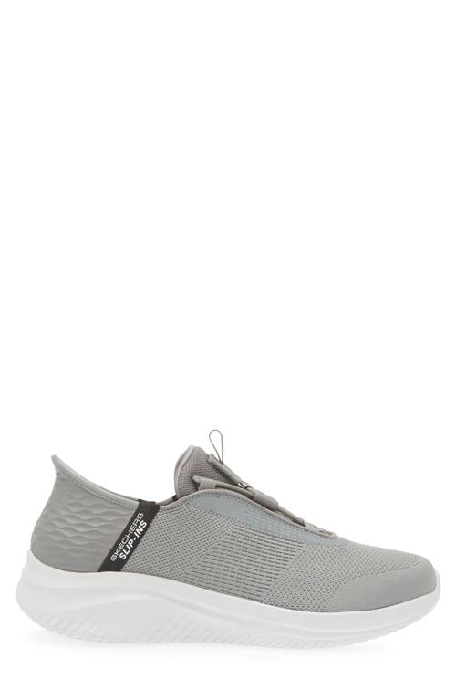 Skechers Ultra Flex 3.0 Slip-on Sneaker In Gray/black