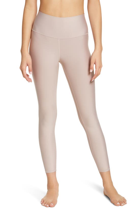 Alo Yoga Airlift High Waist Midi Leggings In Dusty Pink