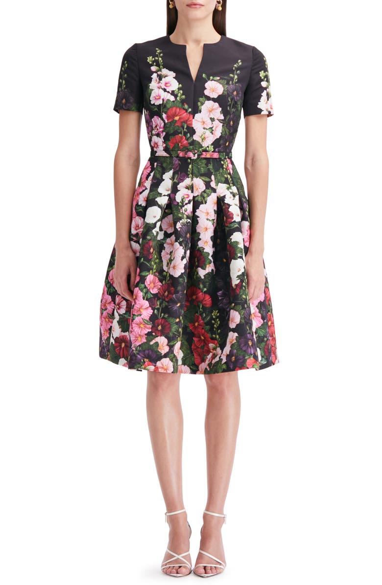oscar de la renta fit and flare dress Orchid Fit And Flare Dress