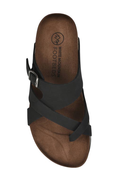 Shop White Mountain Footwear Graph Sandal In Black/leather