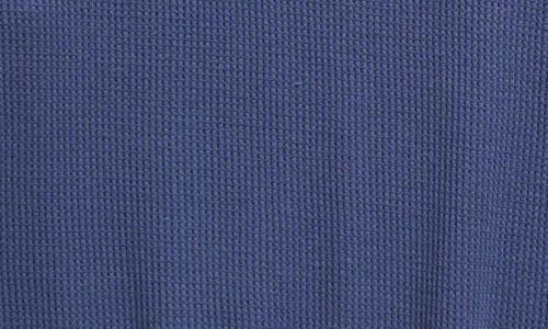 Shop Treasure & Bond Kids' Waffle Thermal T-shirt In Blue Indigo