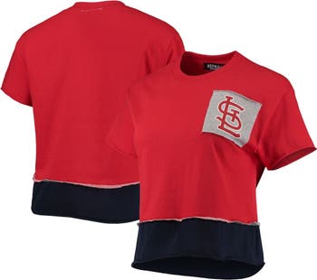 REFRIED APPAREL Women's Refried Apparel Red St. Louis Cardinals Cropped T- Shirt