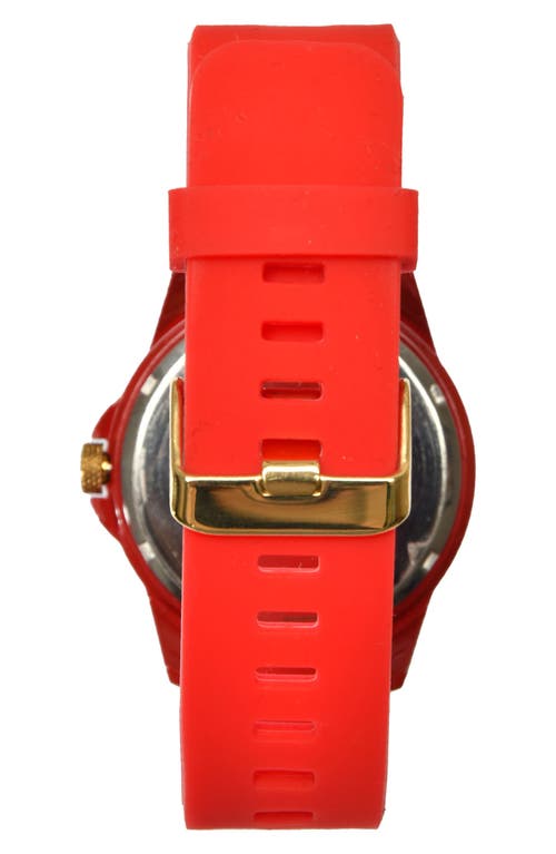 Shop Spgbk Watches The 71st Silicone Strap Watch, 44mm In Red/gold