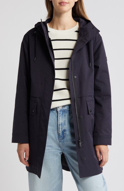 Shop Sam Edelman Hooded Jacket In Navy